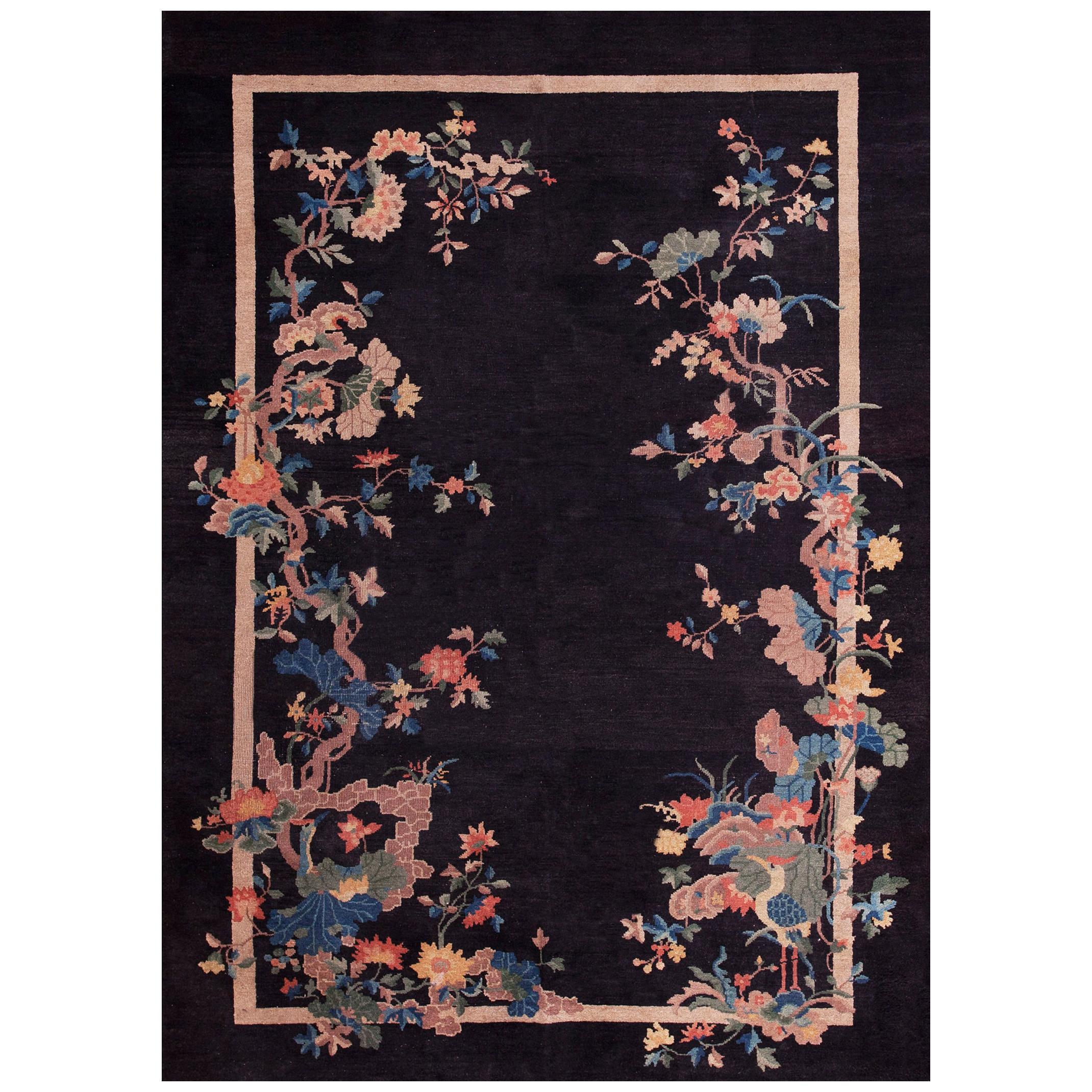 Antique Art Deco Chinese Rug For Sale