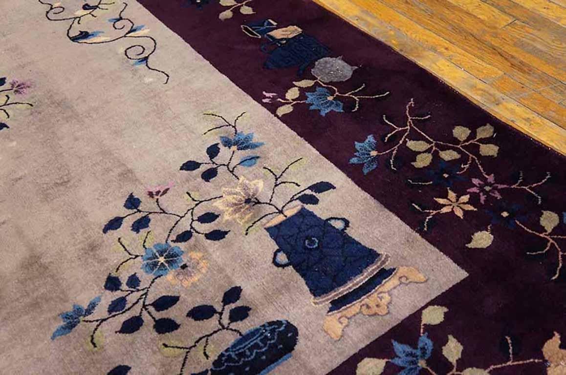 Antique Art Deco Chinese Rug In Good Condition For Sale In New York, NY