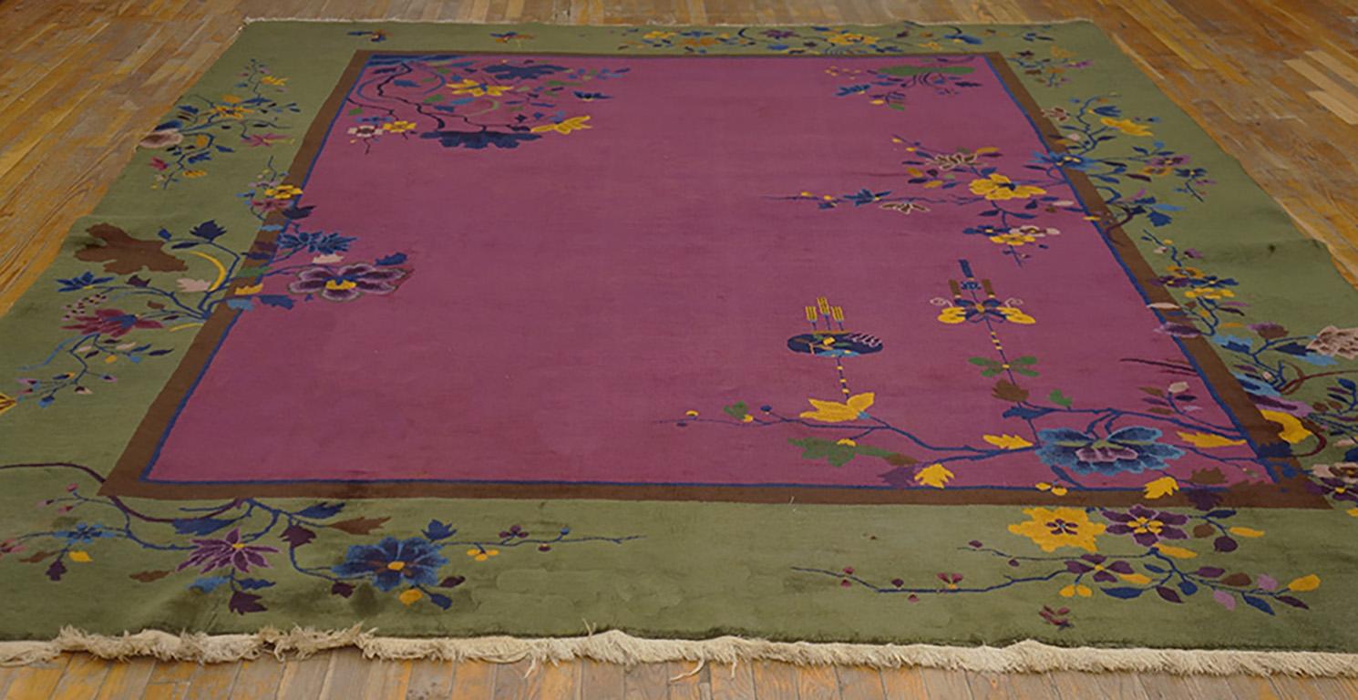 Antique Art Deco Chinese rug, measures: 9'0