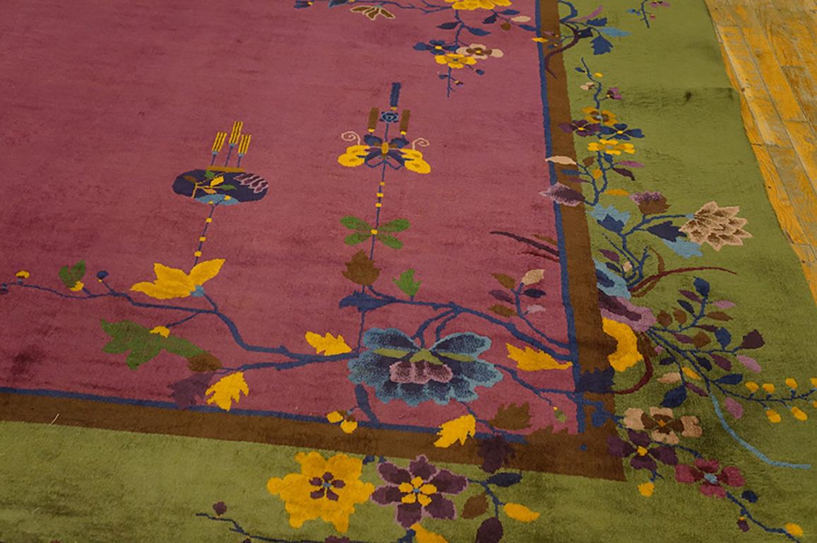 Early 20th Century Antique Art Deco Chinese Rug 9' 0