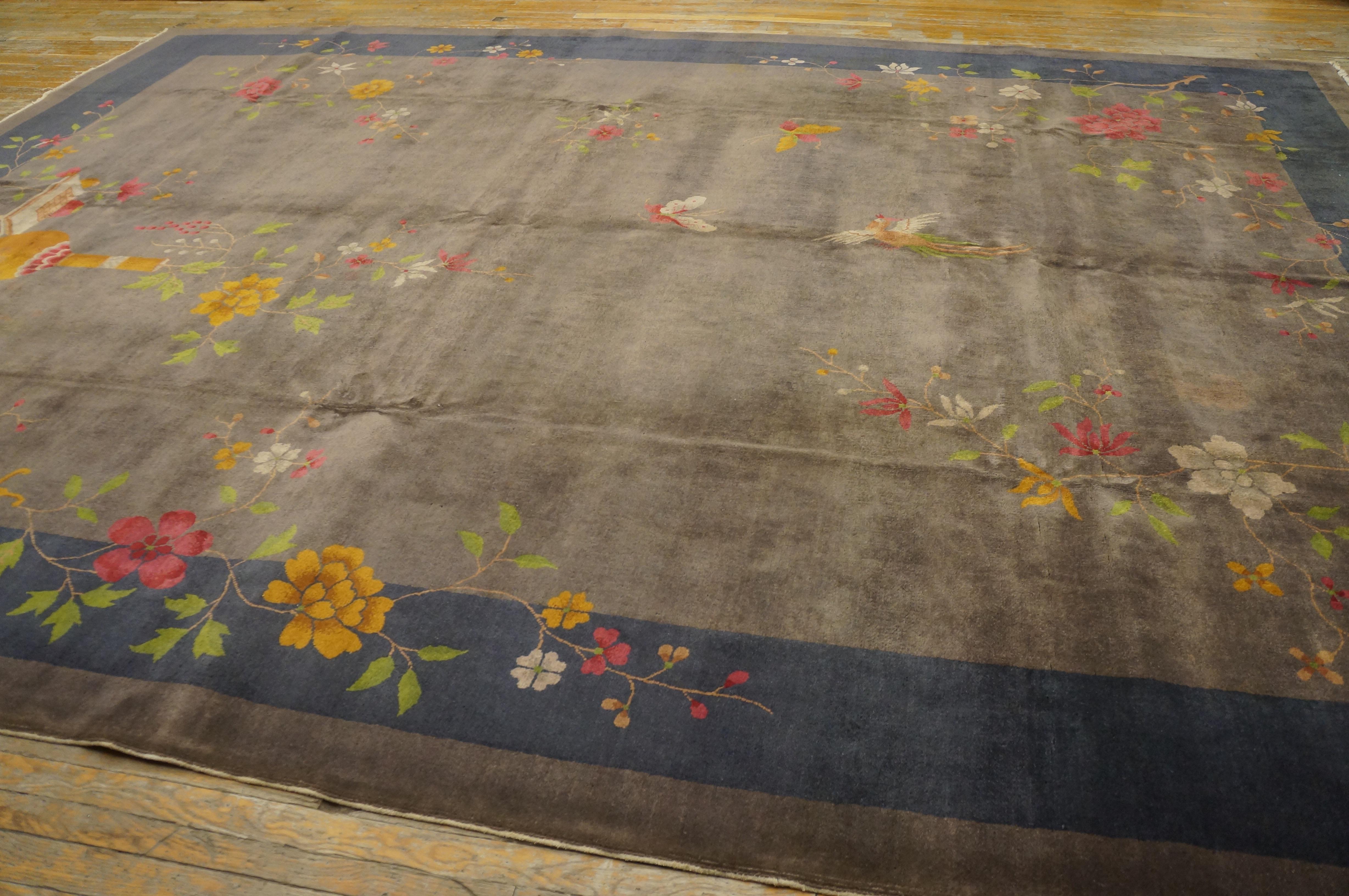 1920s Chinese Art Deco carpet ( 9'10