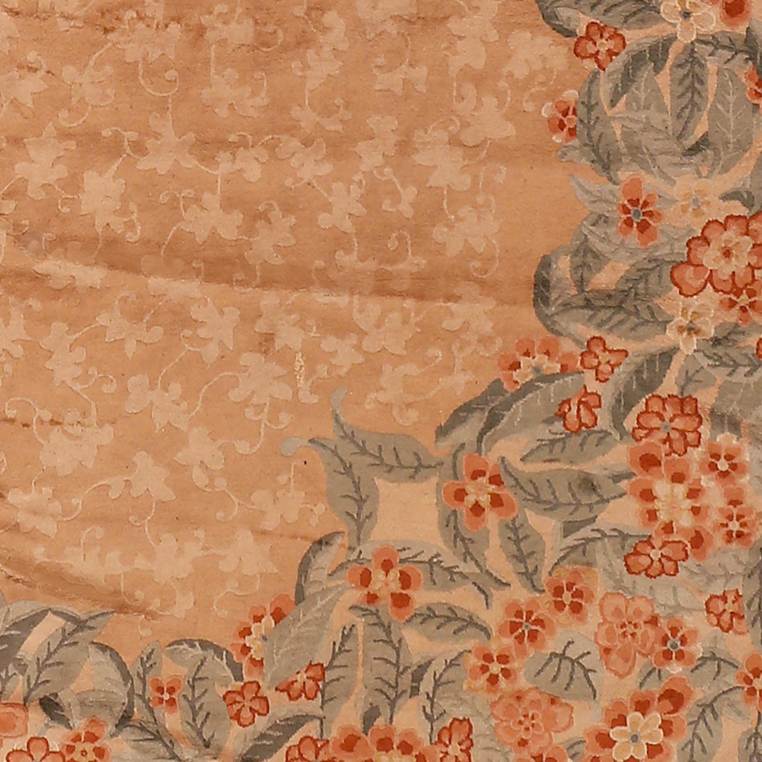 Wool Antique Art Deco Chinese Rug by Helen Fette
