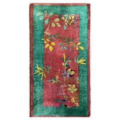 Antique Art Deco Chinese Rug, c-1920 AS IS