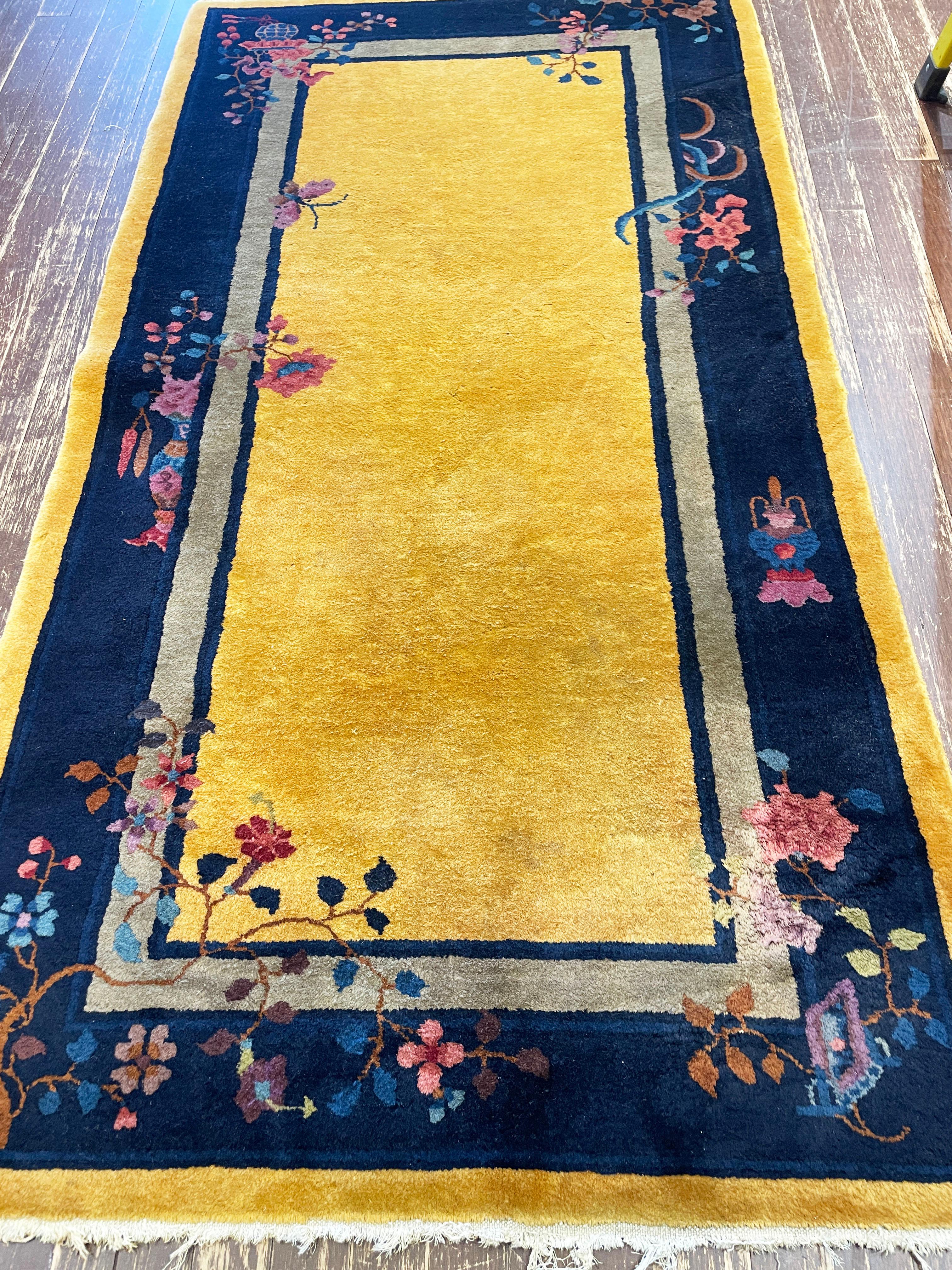 Tapis chinois Art déco ancien en vente 3