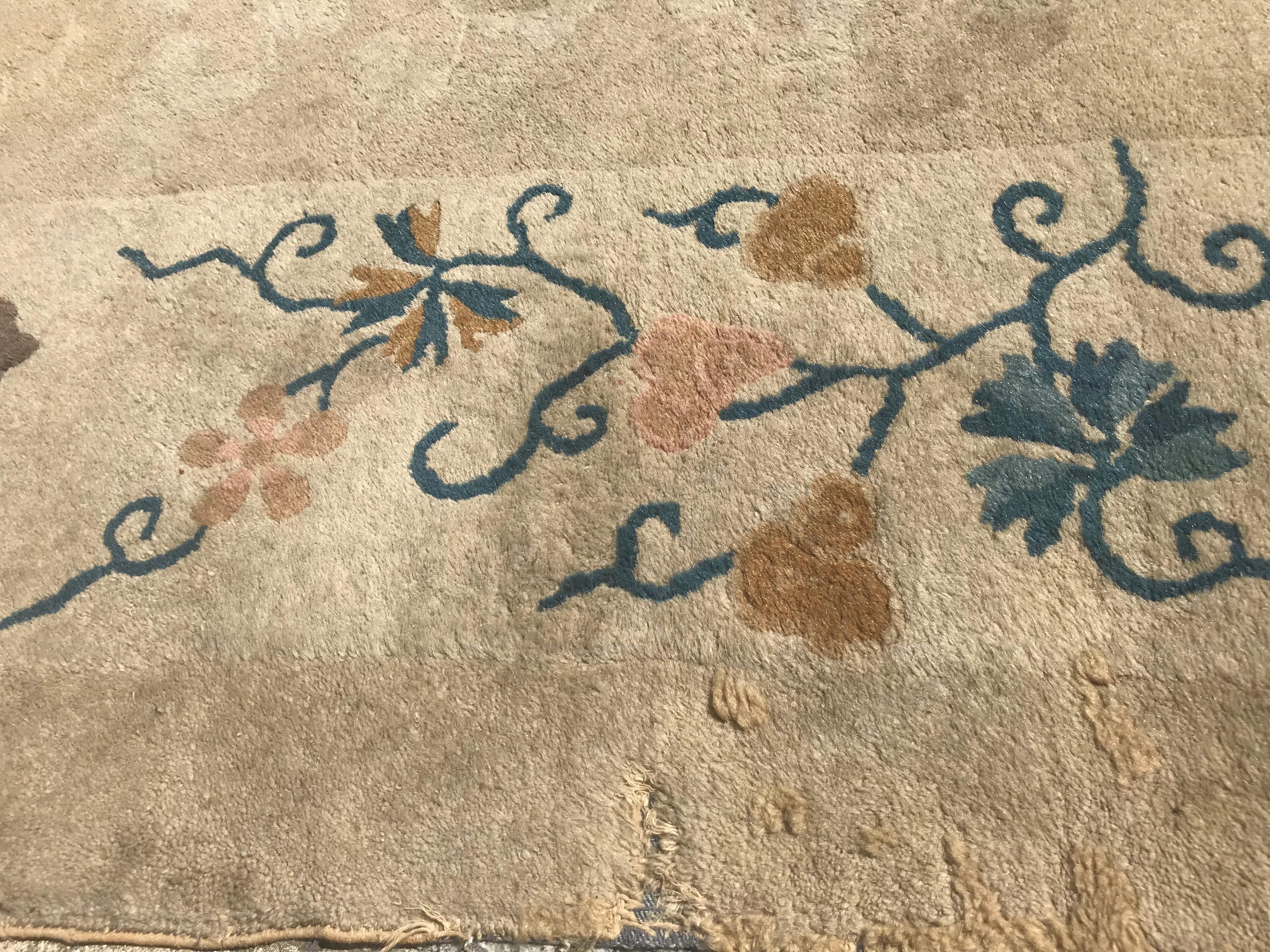 Antique Art Deco Chinese Rug 9