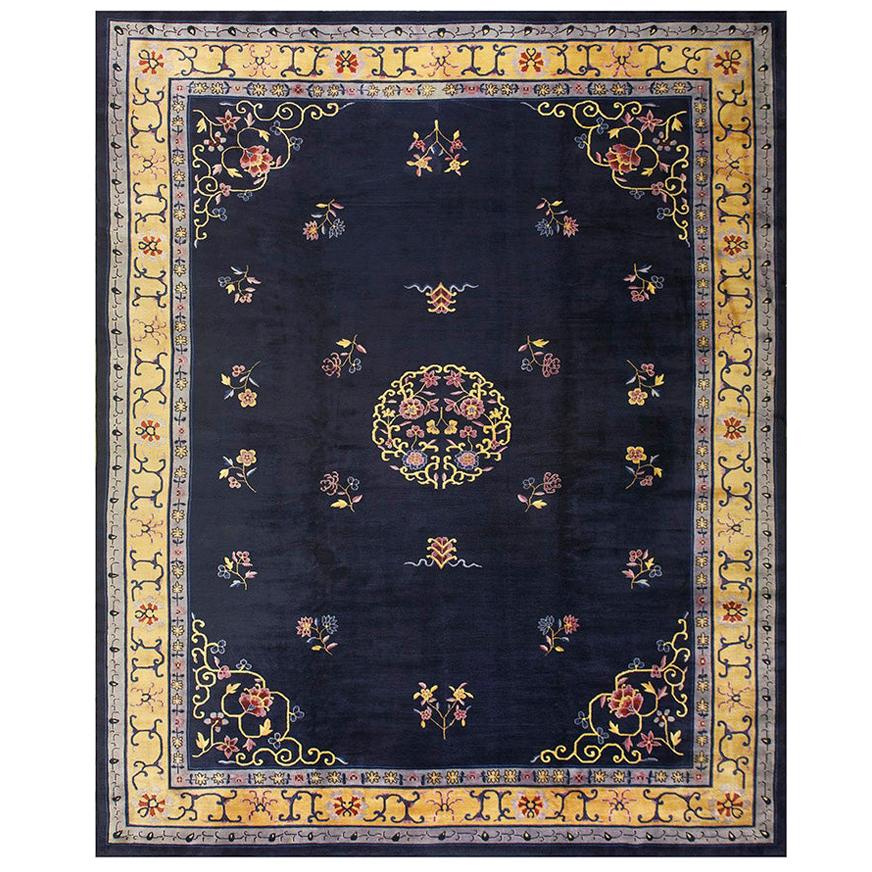 1920s Chinese Peking Carpet ( 12' x 15'4" - 366 x 467 ) For Sale