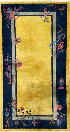 Antique Art deco Chinese Rug