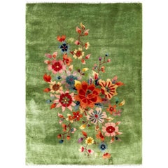 Antique Art Deco Chinese Rug, Wedding Rug Antique Art Deco Chinese Rug, Wedding Rug