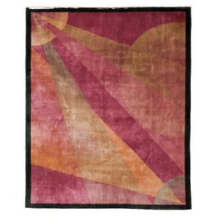 Antique Art Deco Chinese Rug with Abstract Design by Nichols & Co.