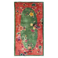 Used Art deco Chinese Rugs, A Pair