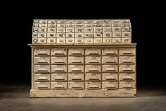 Antique Art Deco Chippy Apothecary Cabinet