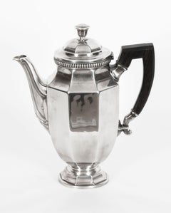 Service à thé et à café 4 pièces Arte Antiques Déco Christofle Colbert Gallia