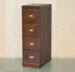 ANTiQUE ART DECO CIRCA 1920'S RESTORED ENGLISH OAK FILING CABINET NEW FITTINGs