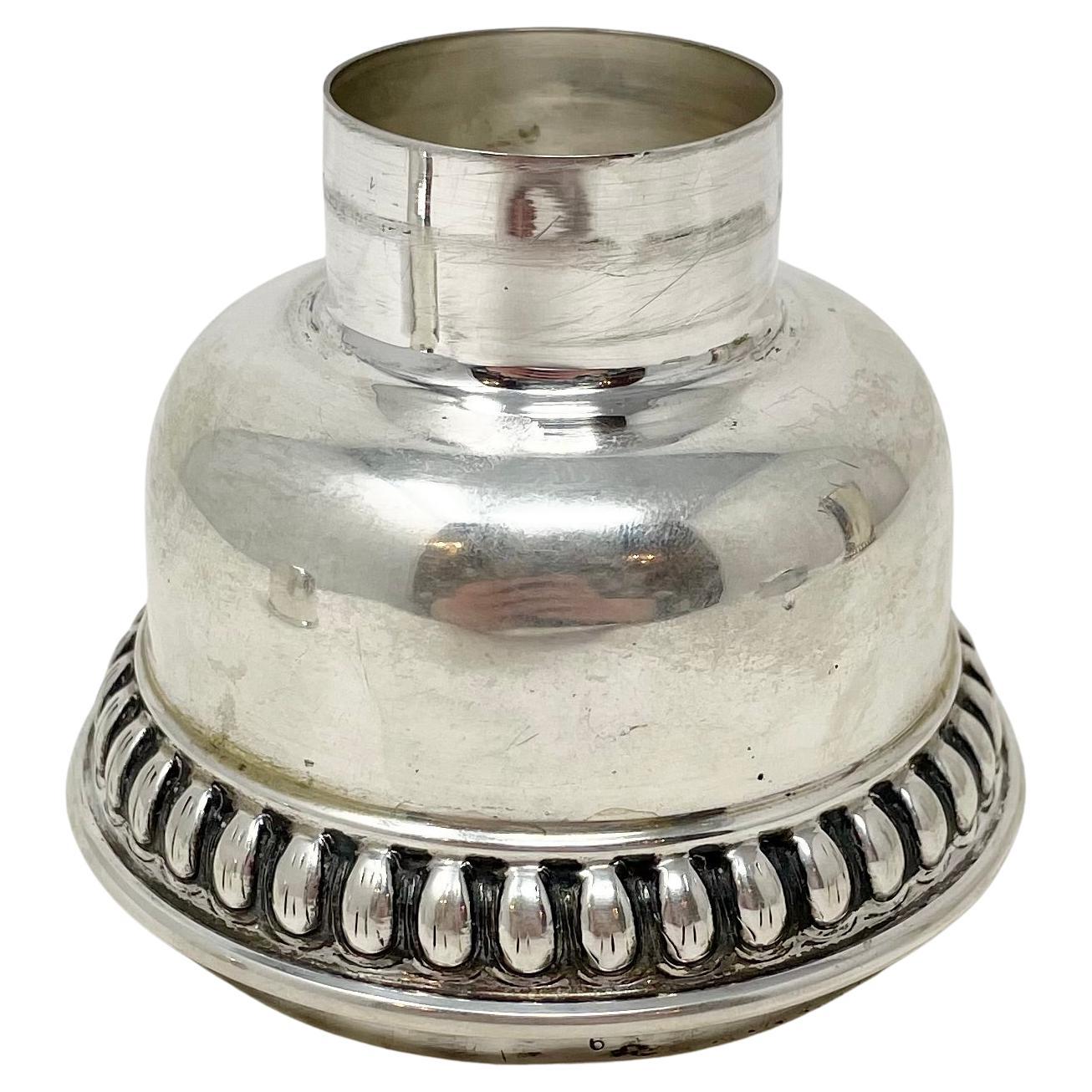 Shaker à cocktail Art déco continental en argent sterling ancien, vers 1920-1930. en vente 2