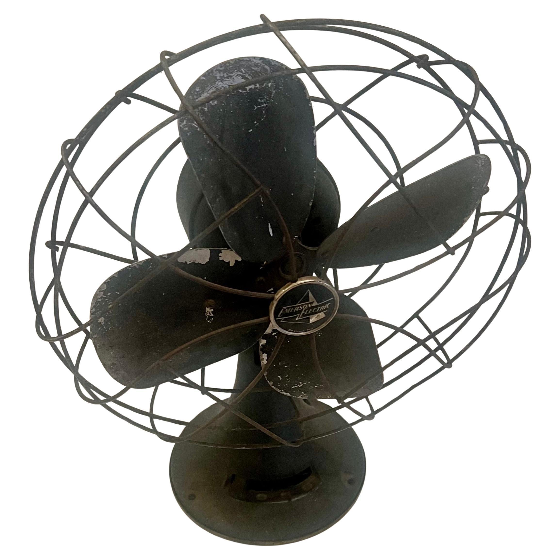 Ventilador de sobremesa Art Decó antiguo de Emerson Electric en Bastante bueno estado para la venta en San Diego, CA