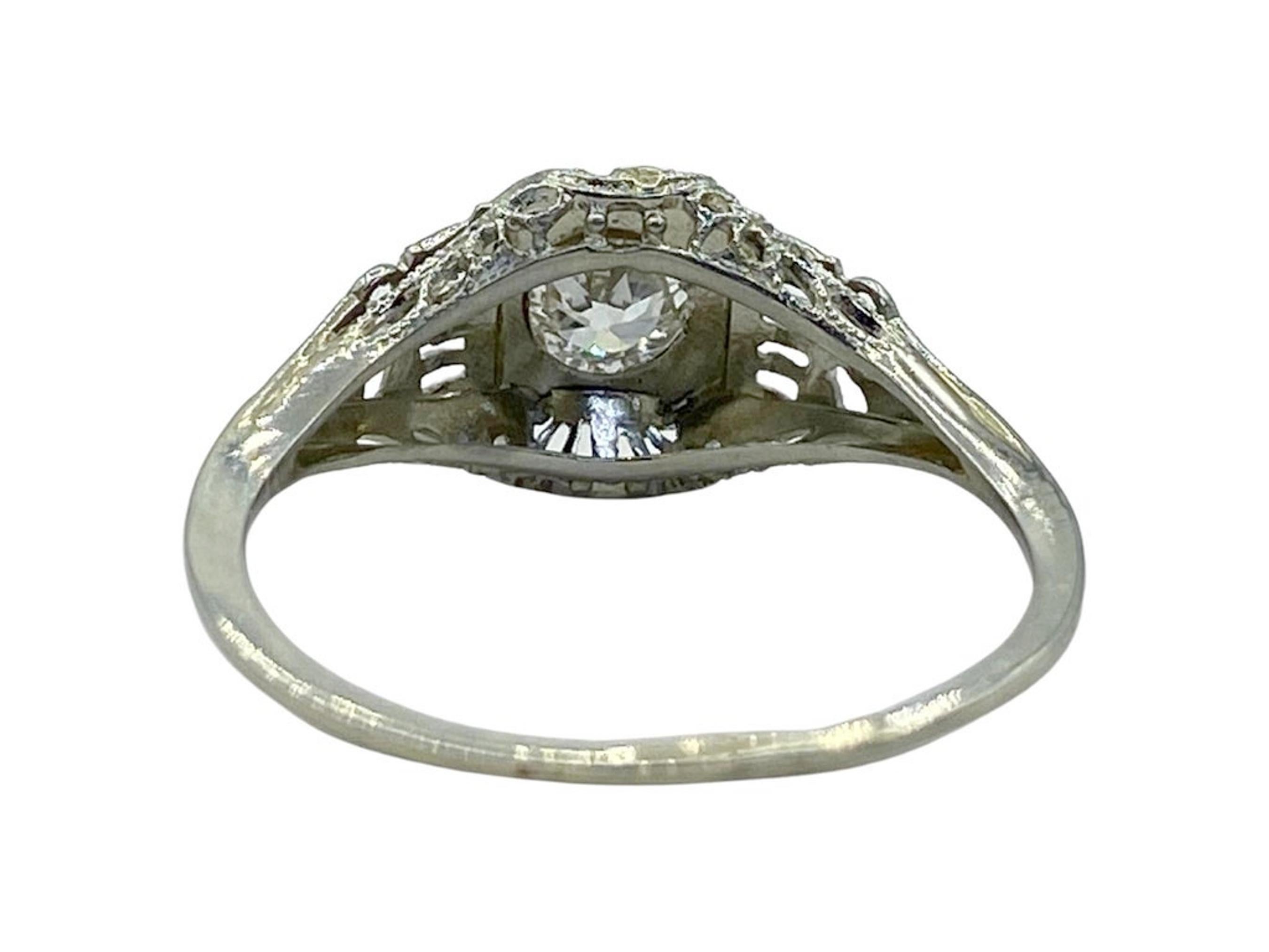 1920s engagement ring deco