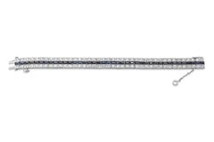 Arte Antiques 22.92 Carats Total Baguette Sapphire & Diamond Art Deco Fashion Bracelet