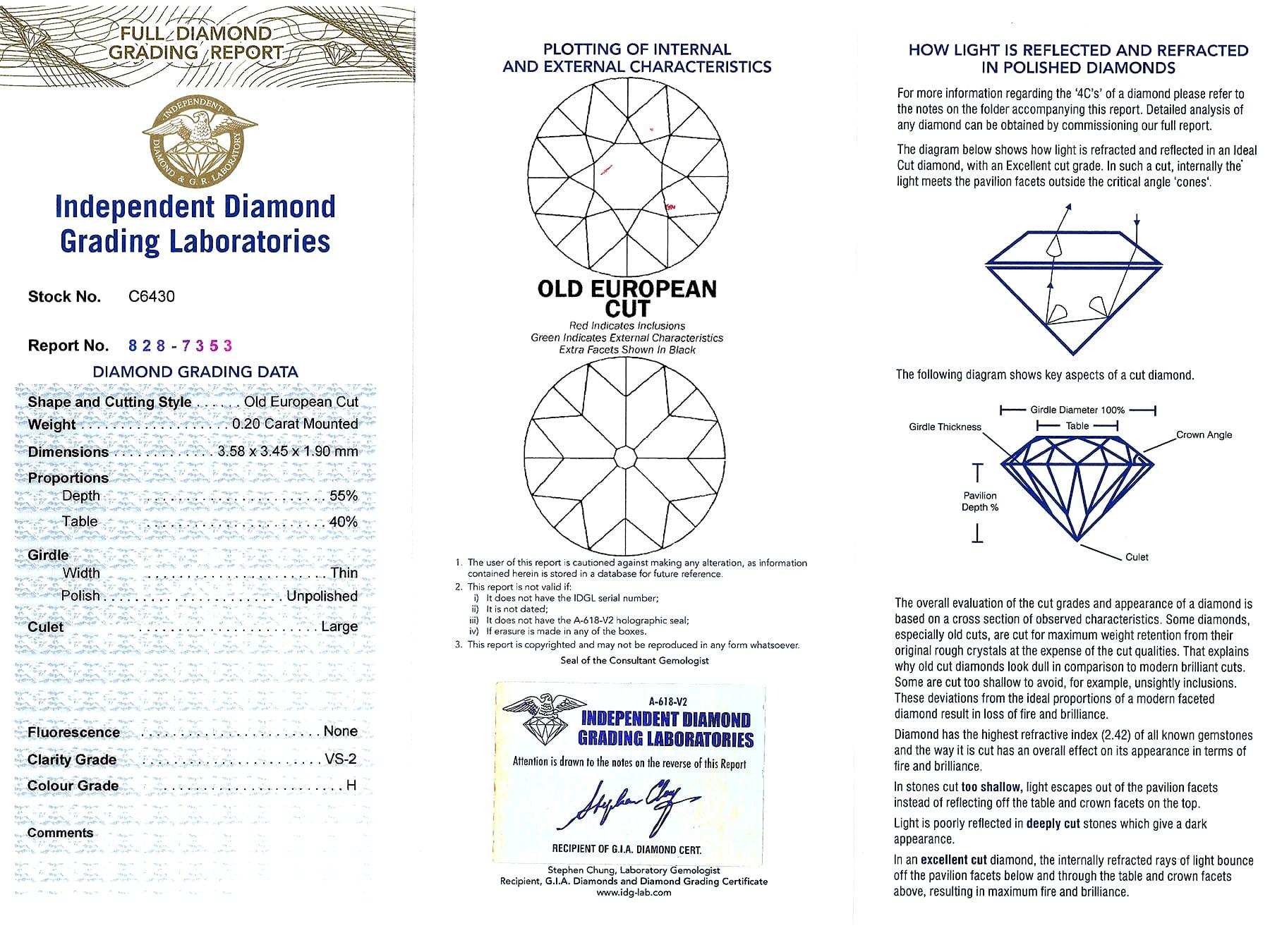 Antique Art Deco Diamond and Platinum Pendant For Sale 4