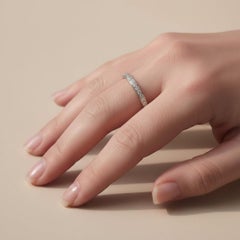Bague d'éternité Art déco ancienne sertie de diamants, 2,00 carats — CIRCA 1920