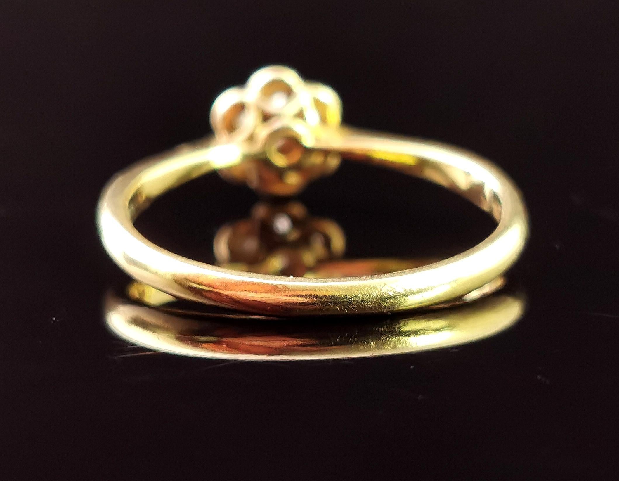 antique flower ring
