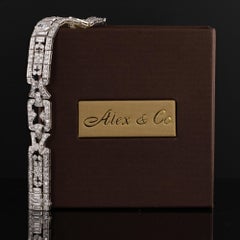 Antique Art Deco Diamond Platinum Bracelet