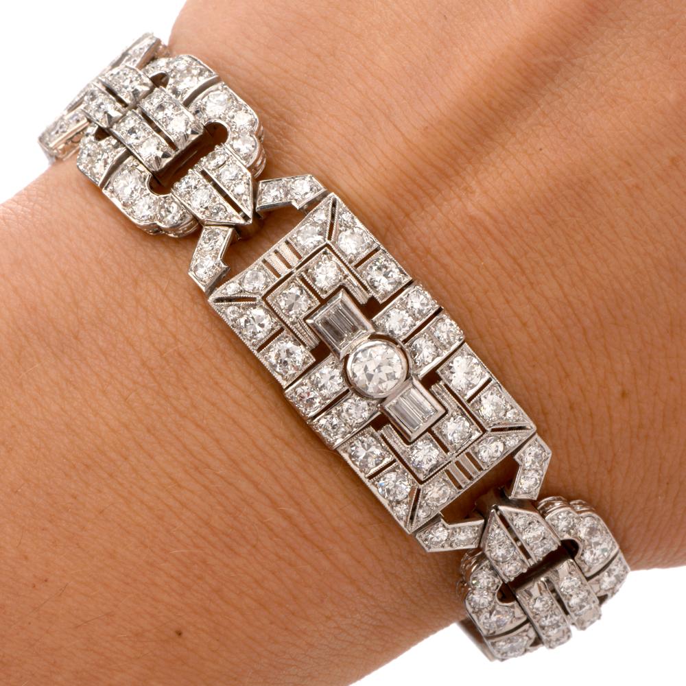 art deco diamond bracelet