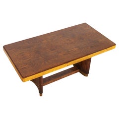 Used Art Deco Dining Table in Burl Rosewood & Maple, 1930s