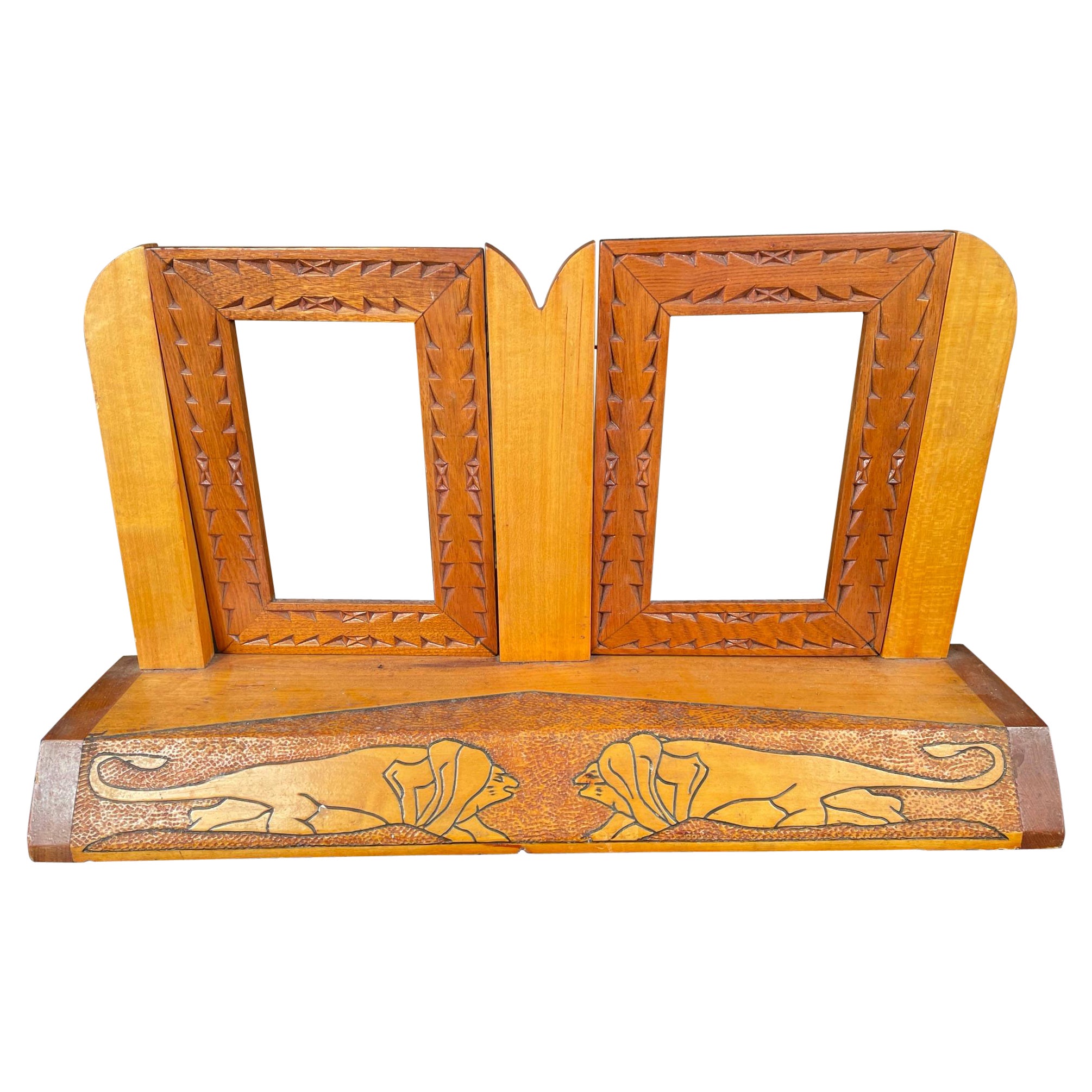 Cadre de commode double Art Déco ancien 1930