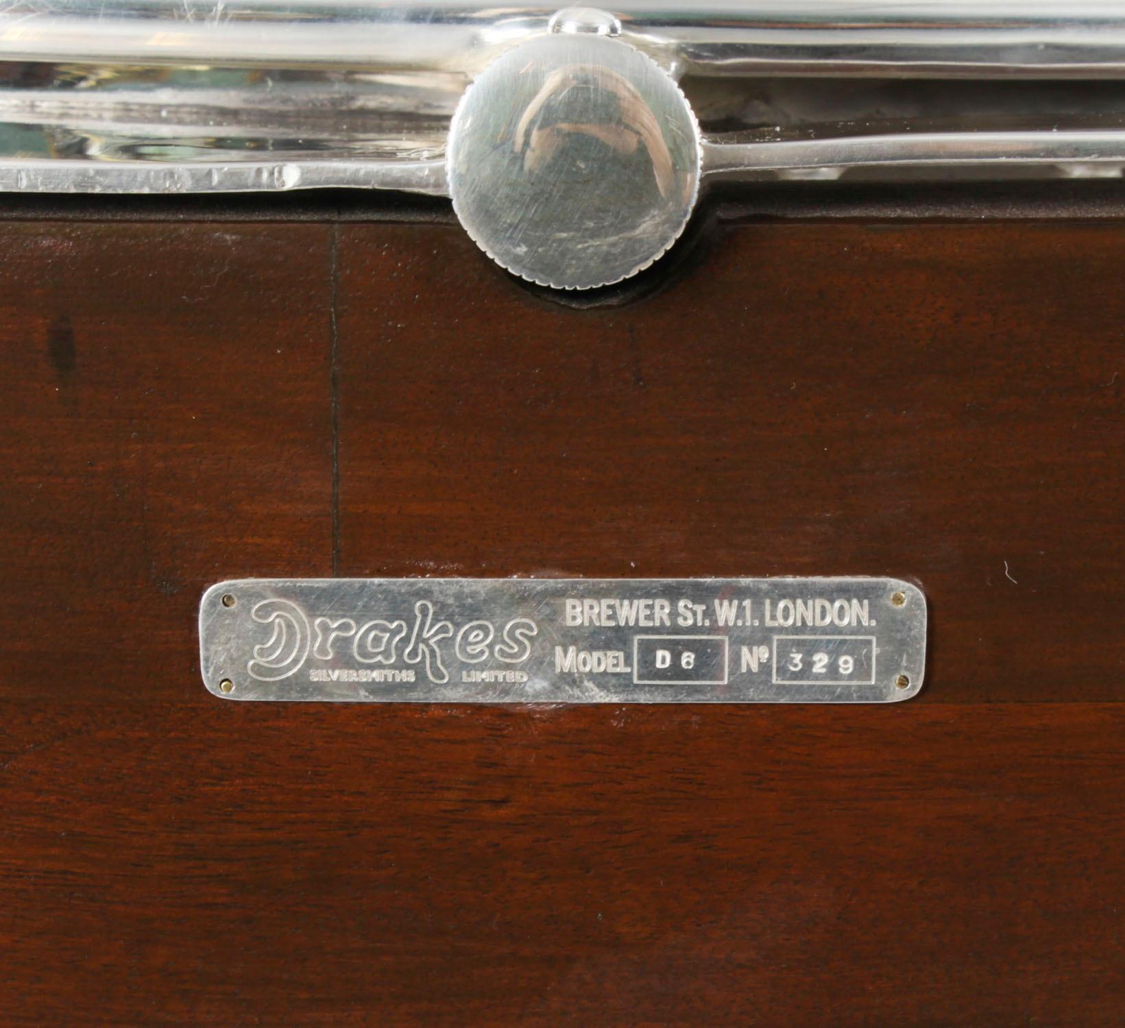 Antiguo carro Art Decó Drakes D6 plateado para trinchar ternera Siglo XIX en venta 4