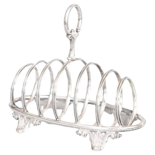 Antique Art Deco English Silver Plate Toast Rack, circa 1900 For Sale ...