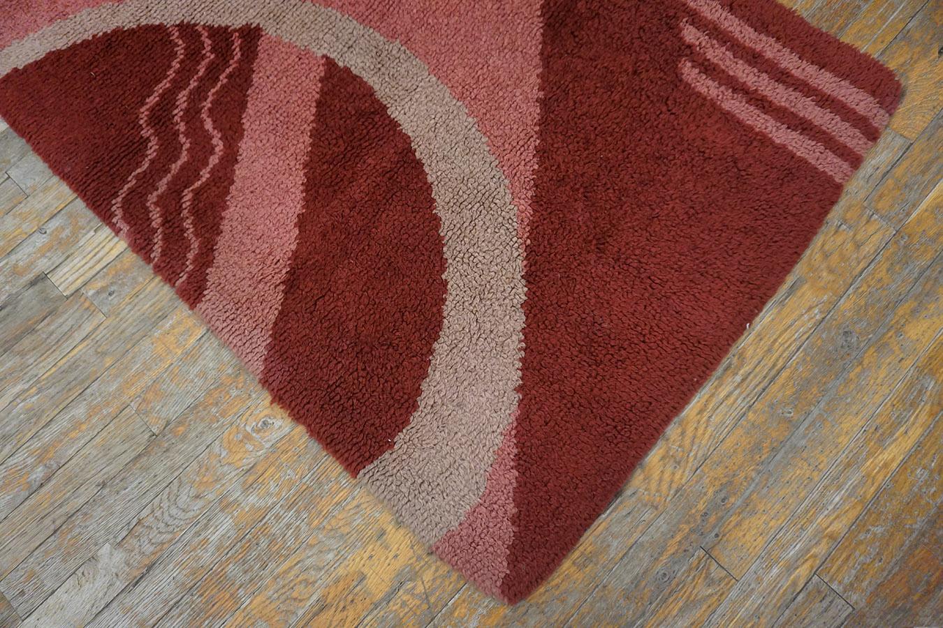 Wool 1930s English Art Deco Carpet ( 3' x 5'10