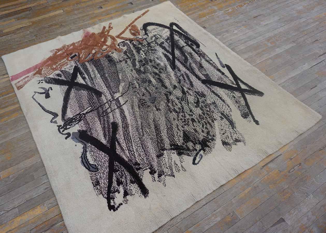 Moderner Teppich aus der Mitte des 20. Jahrhunderts ( 66 x 6''10 - 198 x 208) im Angebot 3