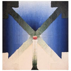Moderner englischer Wandteppich aus der Mitte des 20. Jahrhunderts von Stefan Knapp ( 7'9" x 8'10")