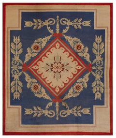 Vintage 1930s French Art Deco Carpet ( 8'5" x 10'5" - 257 x 318 ) 