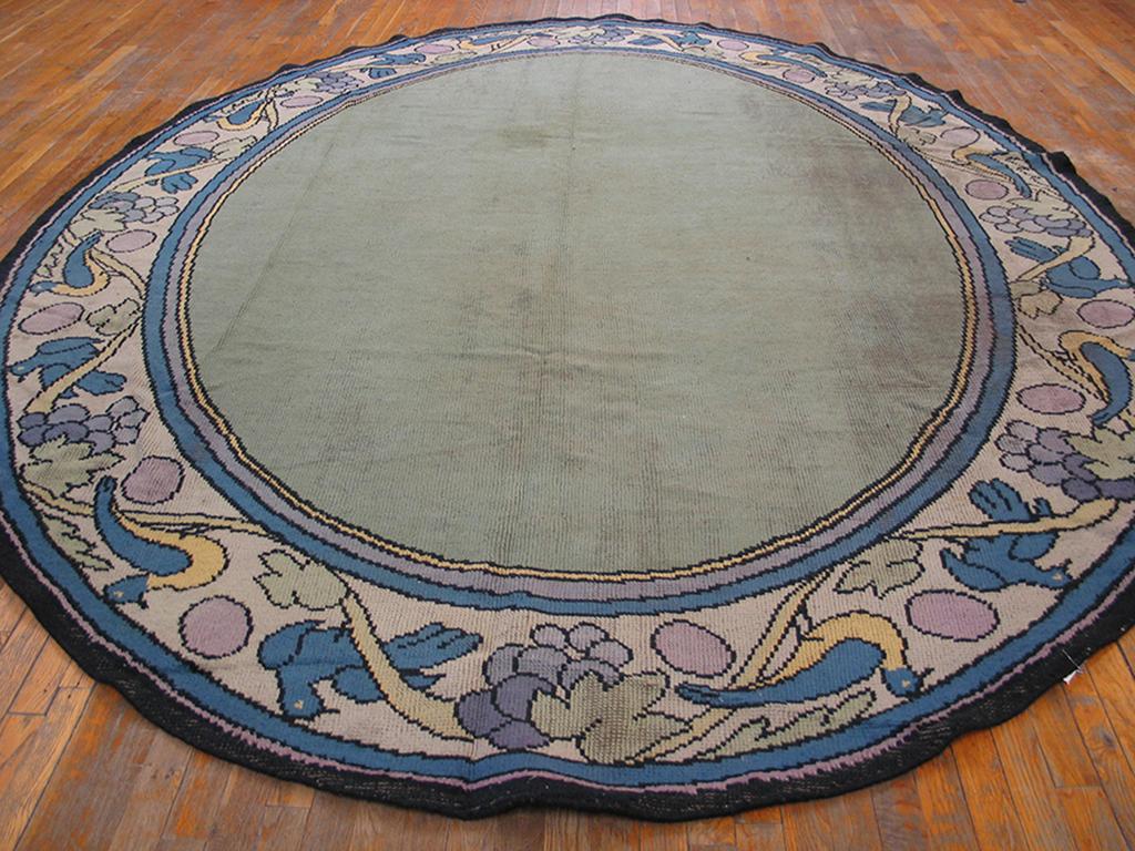 Hand-Knotted 1930s English Art Deco Carpet Designed by Noel Simmons (9' x 11'10
