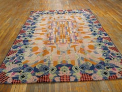 Stunning Traditional and Attractive Floral Pattern French Art Deco Rug