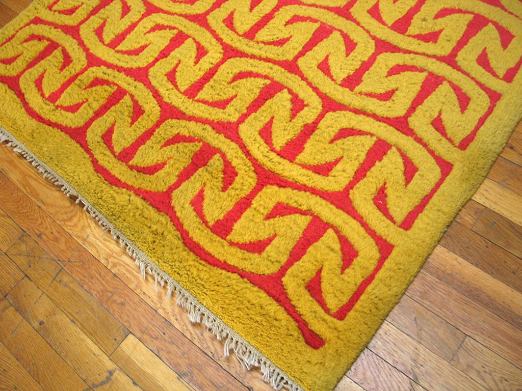 Art Deco Mid 20th Century Spanish Art Moderne Carpet ( 4' x 6'2