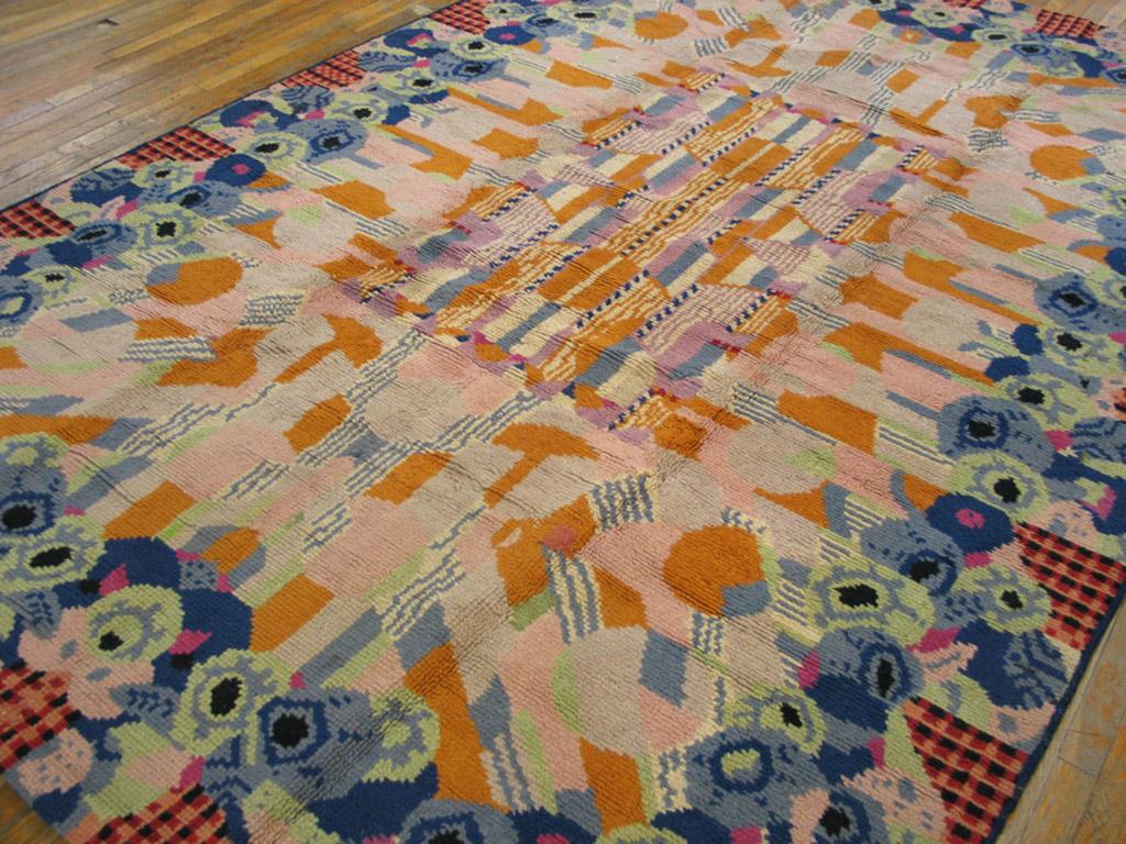 Hand-Knotted 1930s French Art Deco Carpet by Maurice Dufrenne ( 7'6