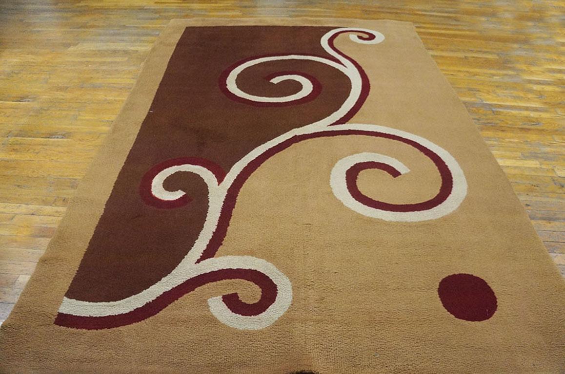 Hand-Knotted 1920s English Art Deco Carpet by Marion Dorn ( 6' x 9' - 183 x 275 ) For Sale