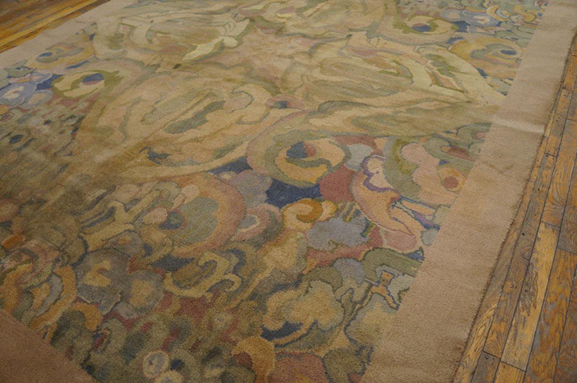 Mid-20th Century 1930s English Art Deco Carpet By Frank Brangwyn ( 8'8