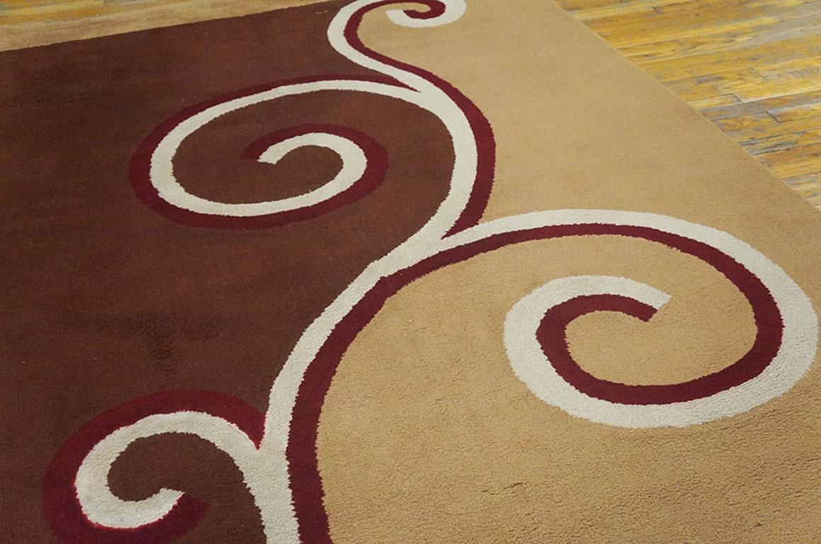 1920s English Art Deco Carpet by Marion Dorn ( 6' x 9' - 183 x 275 ) In Good Condition For Sale In New York, NY