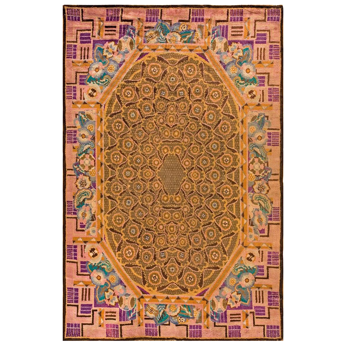 Französischer Art-déco-Teppich aus den 1920er Jahren ( 8''10 x 13''3'' - 270 x 405) 