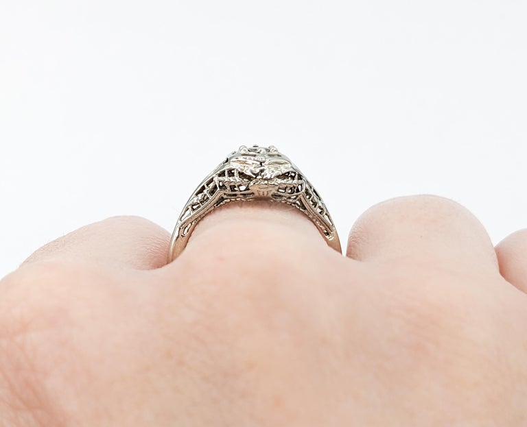 Bague Art Déco Filigrane Argent Massif & Alexandrite - Neuf Sans Emballage