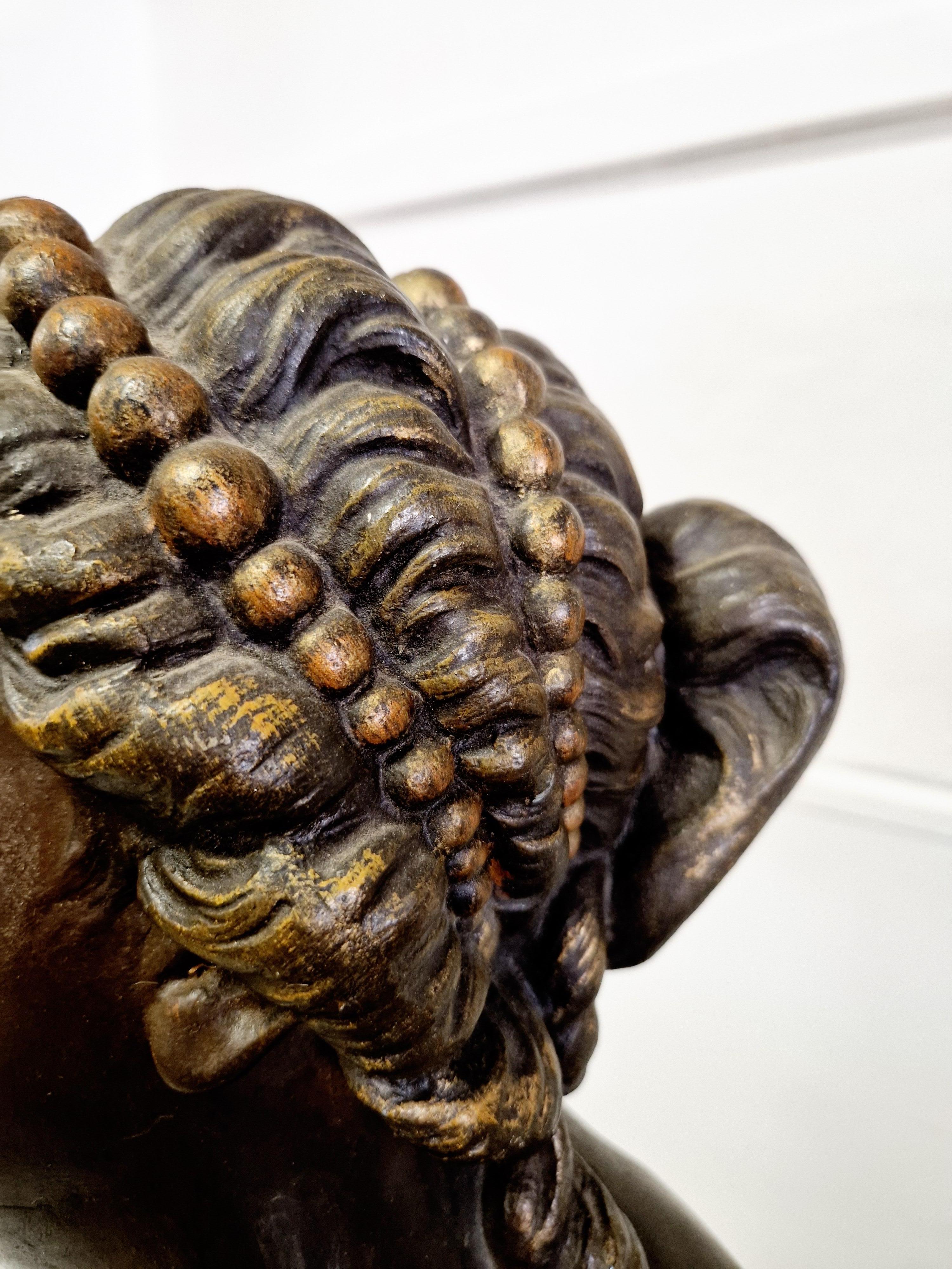 Antike Art Deco Stehlampe Lebensgröße weibliche Skulptur (Zink) im Angebot