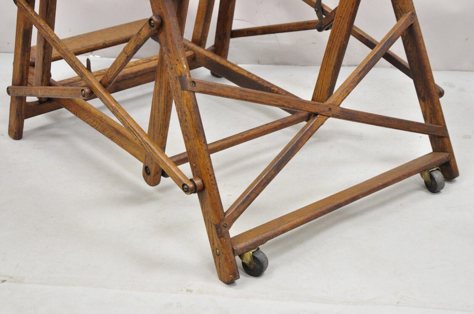 Antiker Art-Déco-Deckenstuhl aus klappbarem Eichenholz mit Dampfschiff-Liegesesessel von Lloyd's im Angebot 6