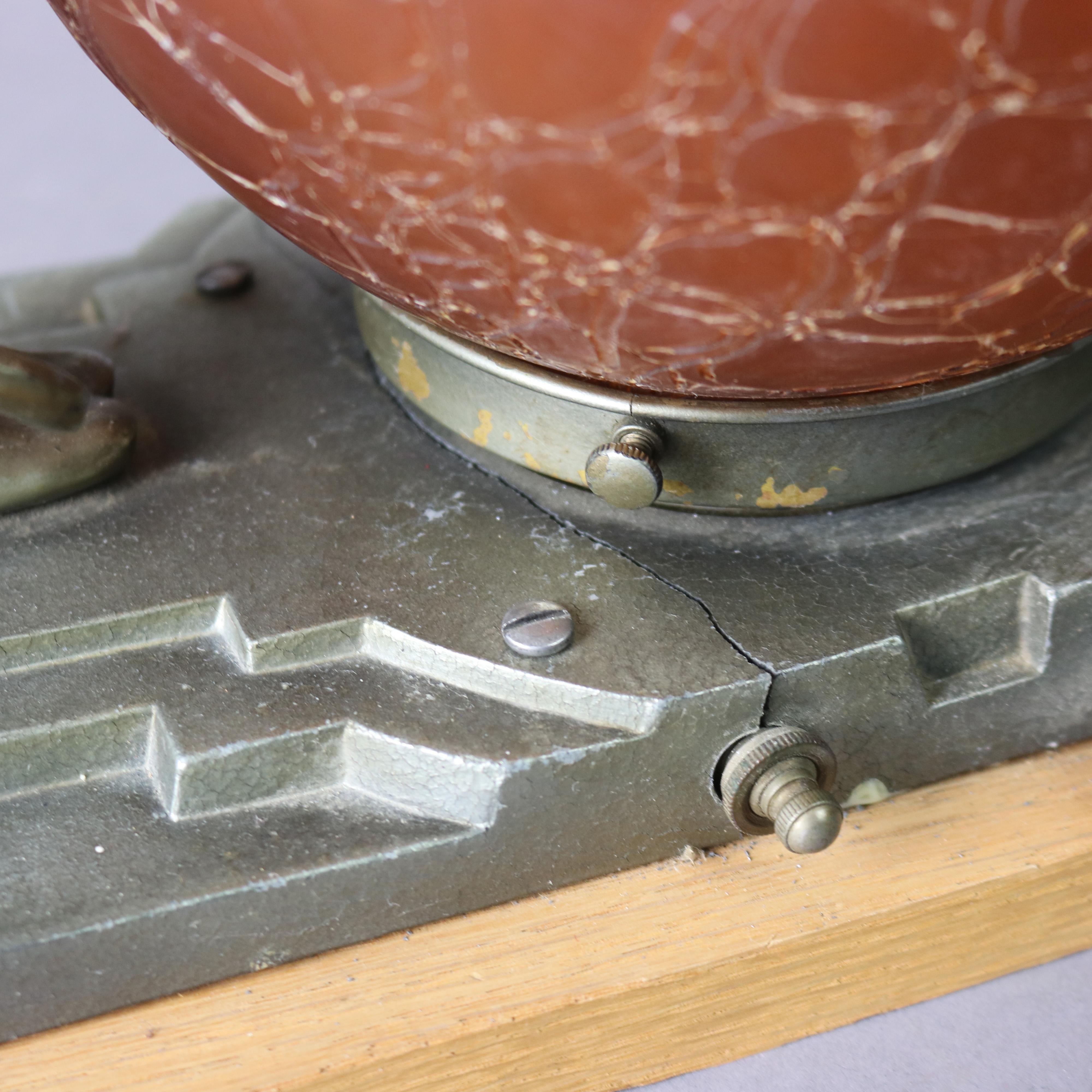 Antique Art Deco Frankart Figural Table Lamp with Nudes Circa 1920 For