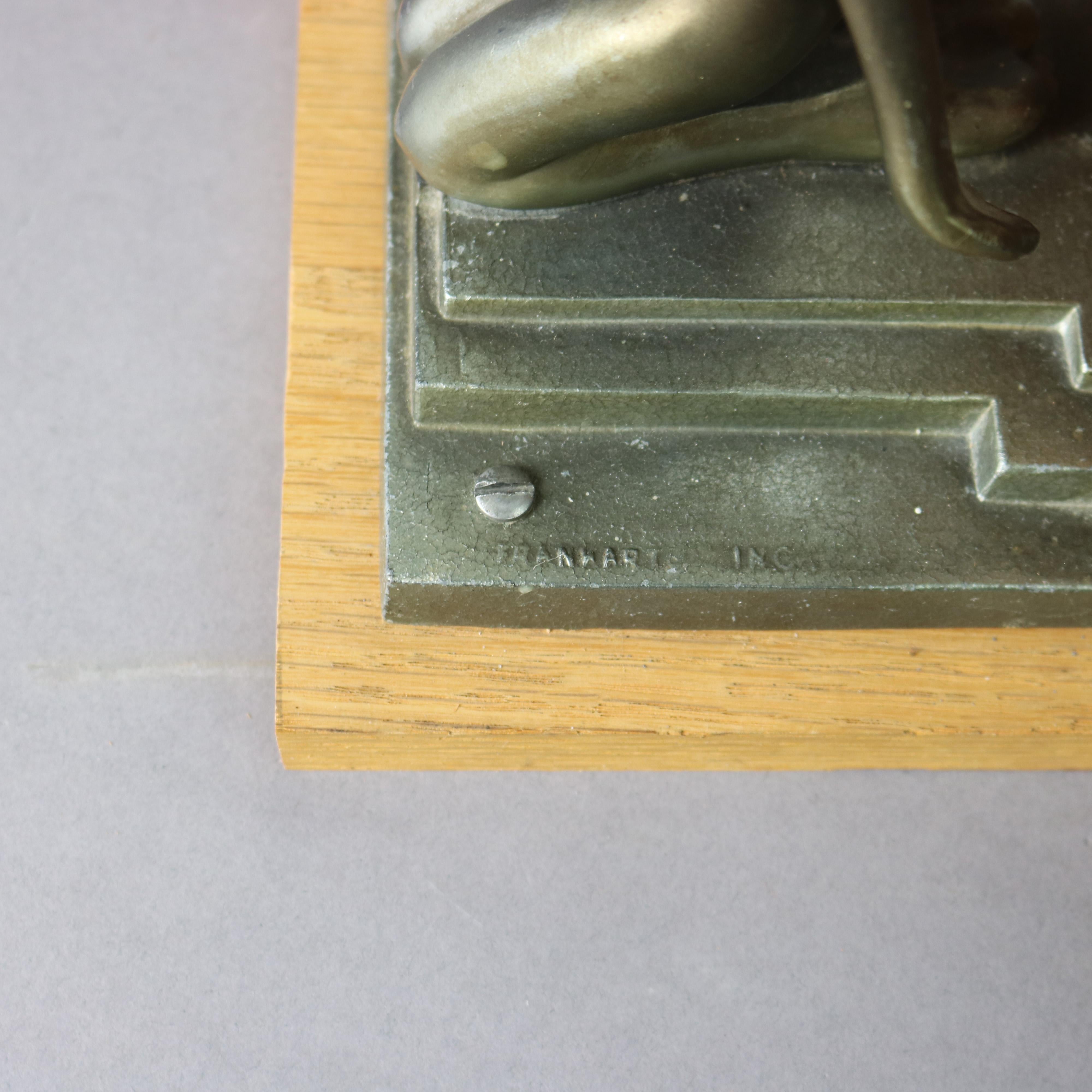 Antique Art Deco Frankart Figural Table Lamp with Nudes Circa 1920 For