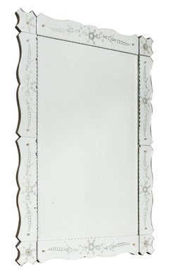 Antique Art Deco French Mirror