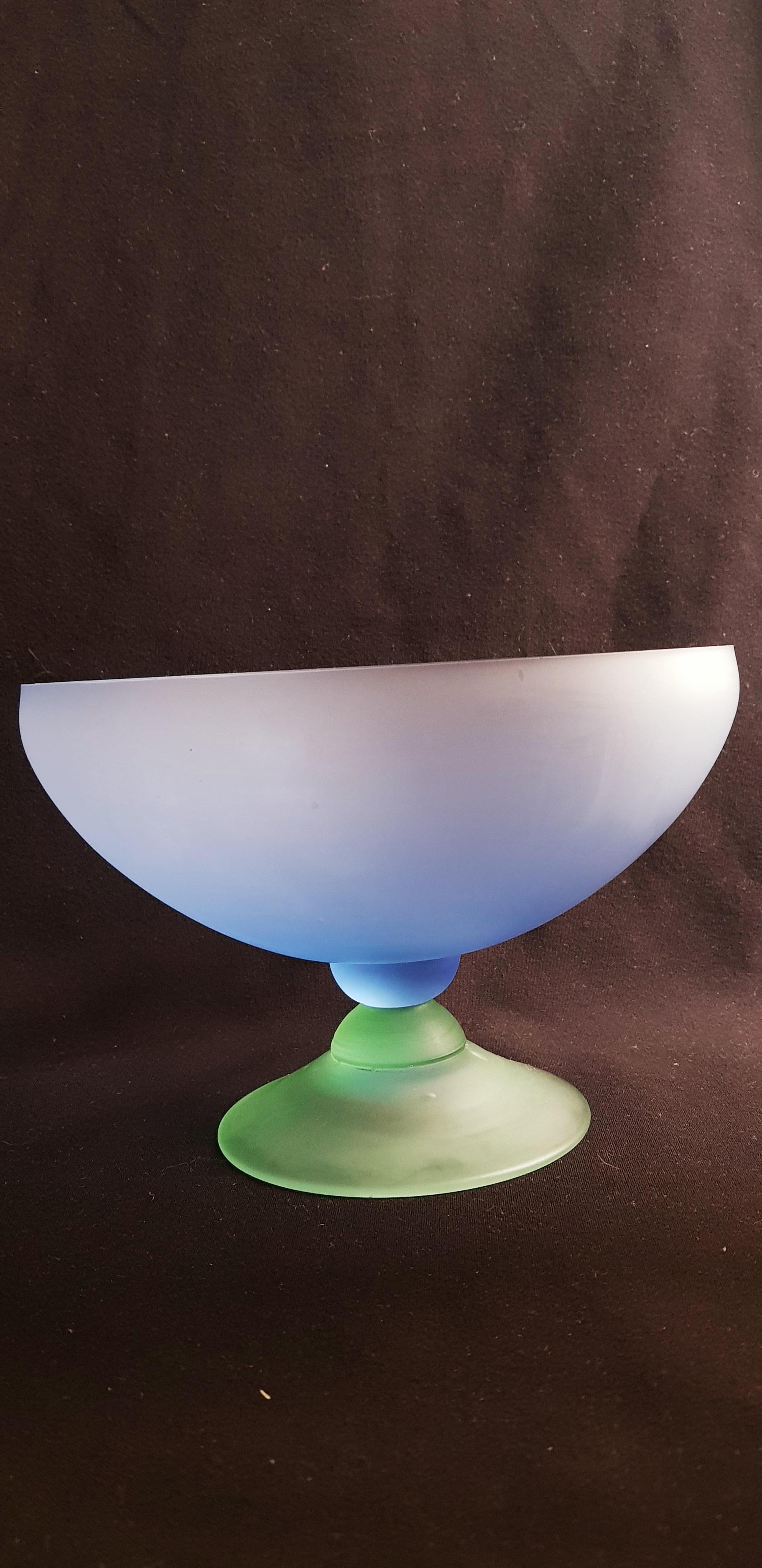 Art Nouveau Antique art Deco French satin frosted glass bowl  For Sale