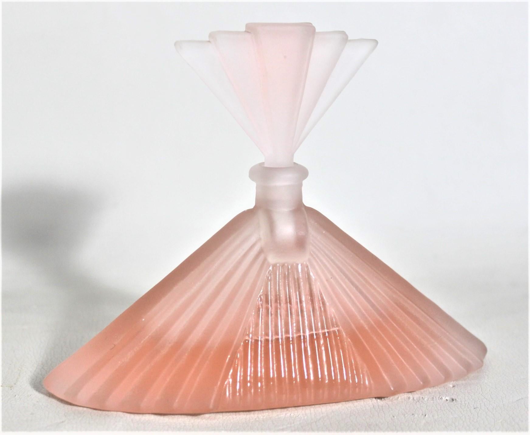 vintage pink perfume bottle
